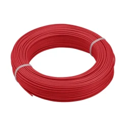 Câble rigide HO7V-U - 1,5 mm² - Rouge - Couronne de 100 mètres DEBFLEX