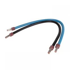 Câbles de connexion avec embout - sertie bleu noir - HO7VK 10² 0,3m DEBFLEX