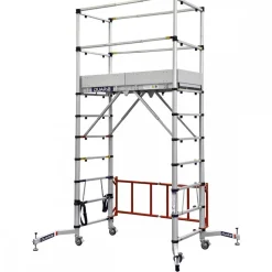 Échafaudage roulant aluminium télescopique Télétower II DUARIB