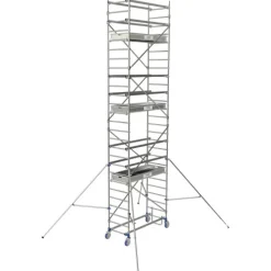 Échafaudage roulant en aluminium - Cross 2 180 - Hauteur 7,85mm TUBESCA