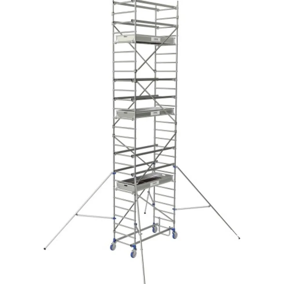 Échafaudage roulant en aluminium - Cross 2 180 - Hauteur 7,85mm TUBESCA