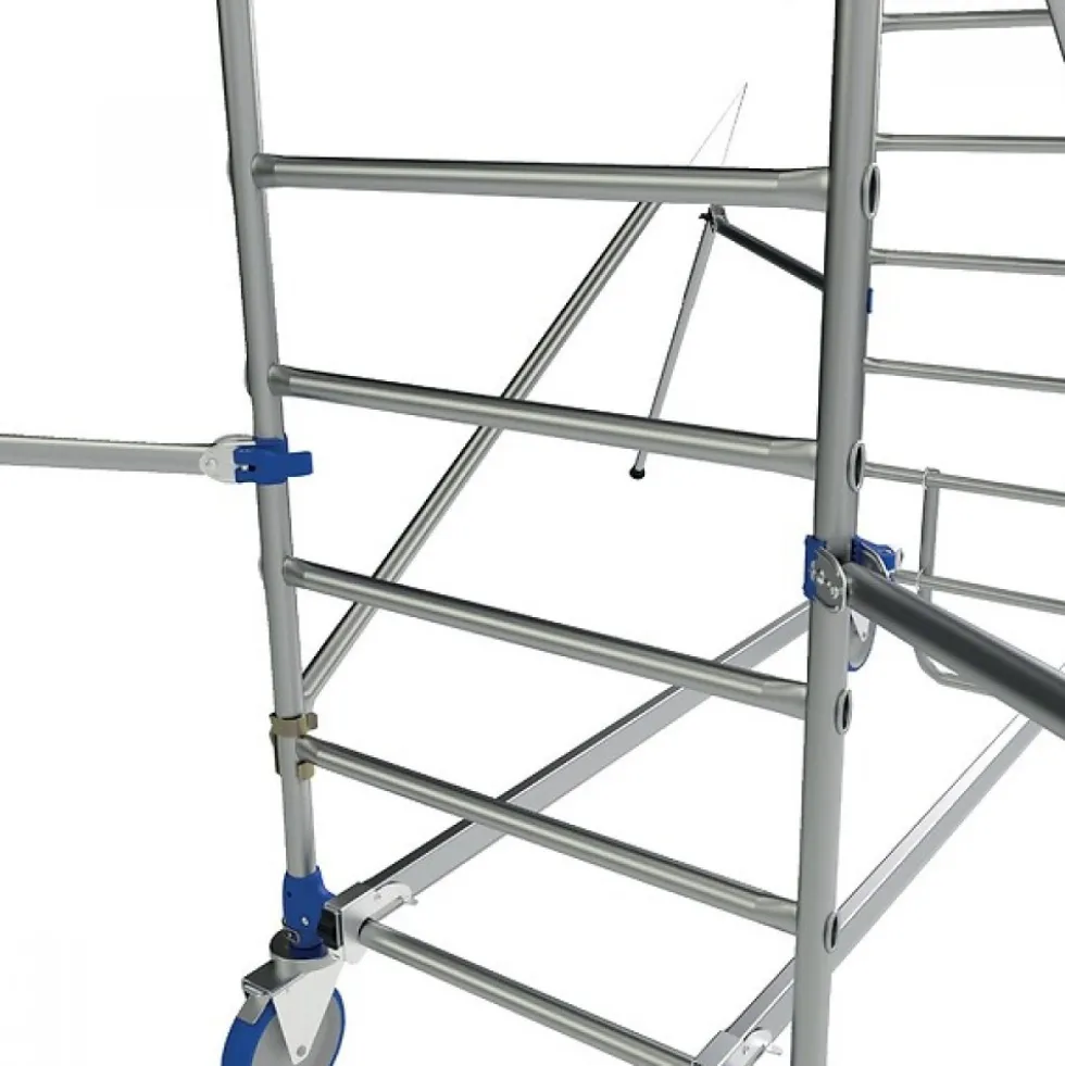 Échafaudage roulant en aluminium - Cross 2 180 - Hauteur 7,85mm TUBESCA