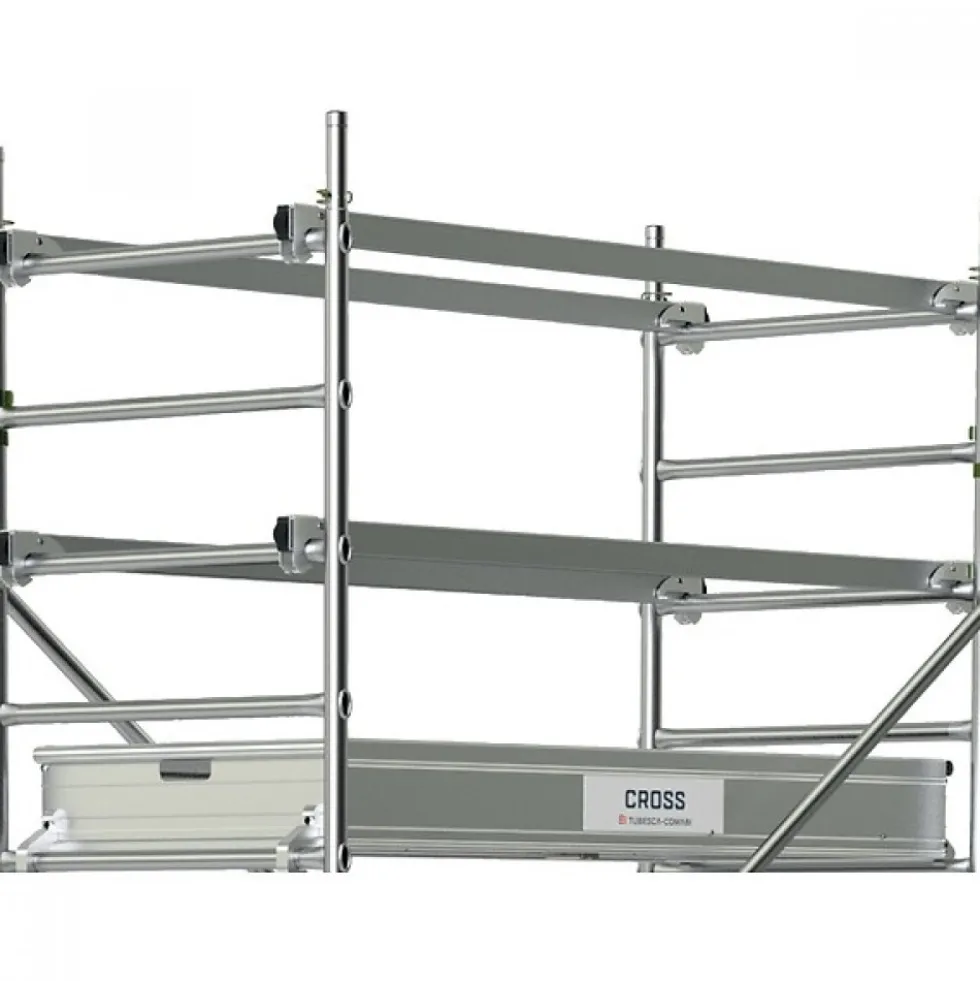 Échafaudage roulant en aluminium - Cross 2 180 - Hauteur 7,85mm TUBESCA