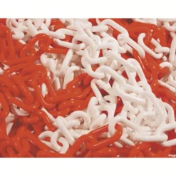 Chaine de signalisation en plastique rouge/blanc NOVAP