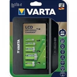 Chargeur universel - écran LCD - port USB pour charge externe VARTA