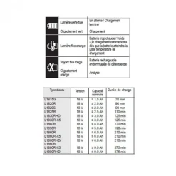 Chargeur 18V- de 1,5 à 12,0 Ah -PRO 18V - BL 18S AEG Powertools