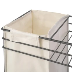 Chariot coulissant avec panier à pain Titane - fermeture à amorti EMUCA