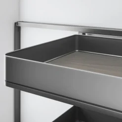 Chariot d'angle extractible pour meuble de cuisine anthracite Harmony EMUCA