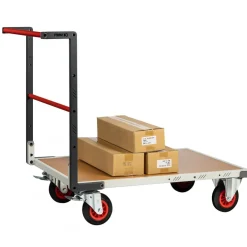 Chariot à dossier fixe FLATPACK™ - plateau 1000x600 mm - 400 kg FIMM