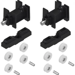 Chariots doubles pour rénovation de coulissant aluminium - charge 180 kg LA CROISÉE DS