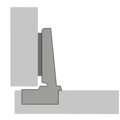 Charnière invisible à visser 125° Intermat 9944 HETTICH