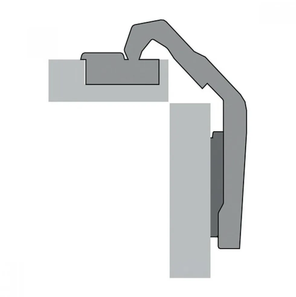 Charnière 50/65° pour portes pliantes d'angle 9930 - Design Sensys HETTICH