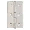 Charnières rectangulaires en acier décapé - simple feuille MONIN
