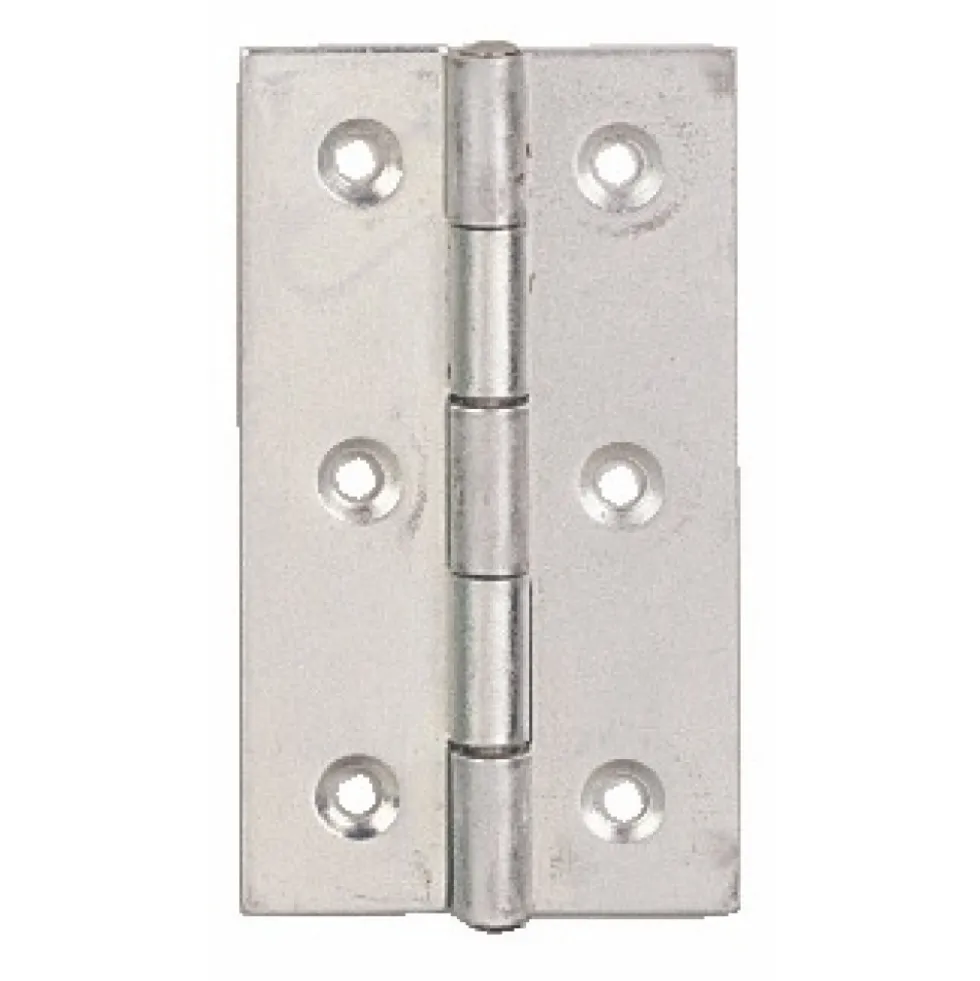 Charnières rectangulaires en acier décapé - simple feuille MONIN