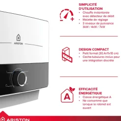 Chauffe-eau instantané compact Aures Multi 7kW ARISTON