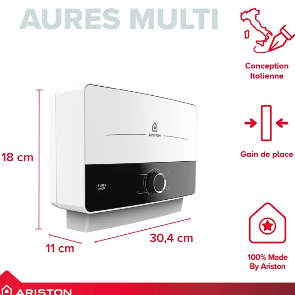 Chauffe-eau instantané compact Aures Multi 5kW ARISTON