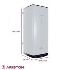 Chauffe-eau éléctrique mural 150L - gain de place - Quadris WiFi ARISTON
