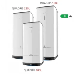 Chauffe-eau éléctrique mural 100L - gain de place - Quadris WiFi ARISTON