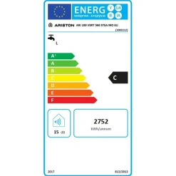 Chauffe-eau électrique stéatite vertical Sagéo 100L avec trépied et groupe de sécurité ARISTON