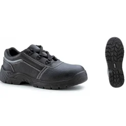 Chaussures de sécurité basses basic Nacrite S1P SRC - cuir noir Coverguard