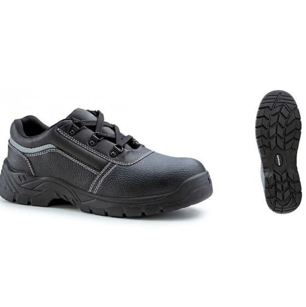 Chaussures de sécurité basses basic Nacrite S1P SRC - cuir noir Coverguard