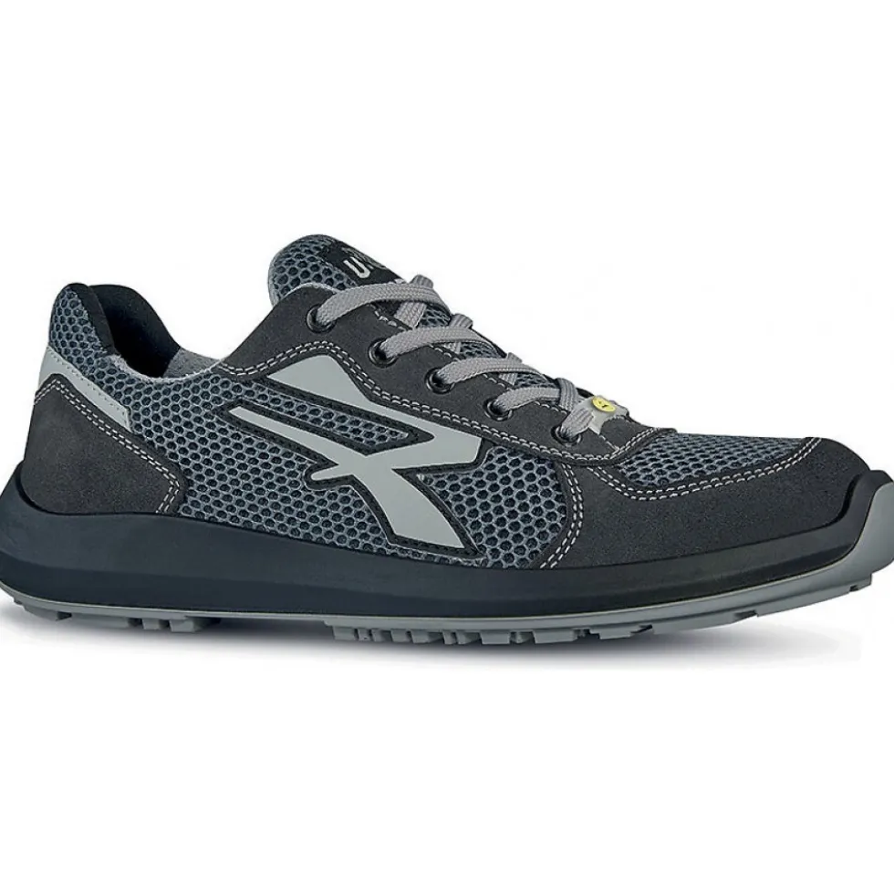 Chaussures de sécurité basses DRACO S1P SRC ESD - gris et bleu UPOWER