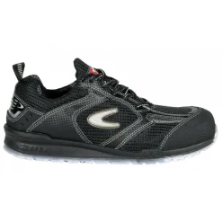 Chaussures de sécurité basses PETRI S1 P SRC en textile et cuir - noir COFRA