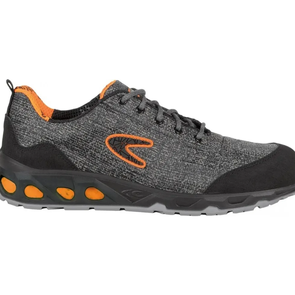 Chaussures de sécurité basses RECONVERTED S1 P SR - orange et gris COFRA