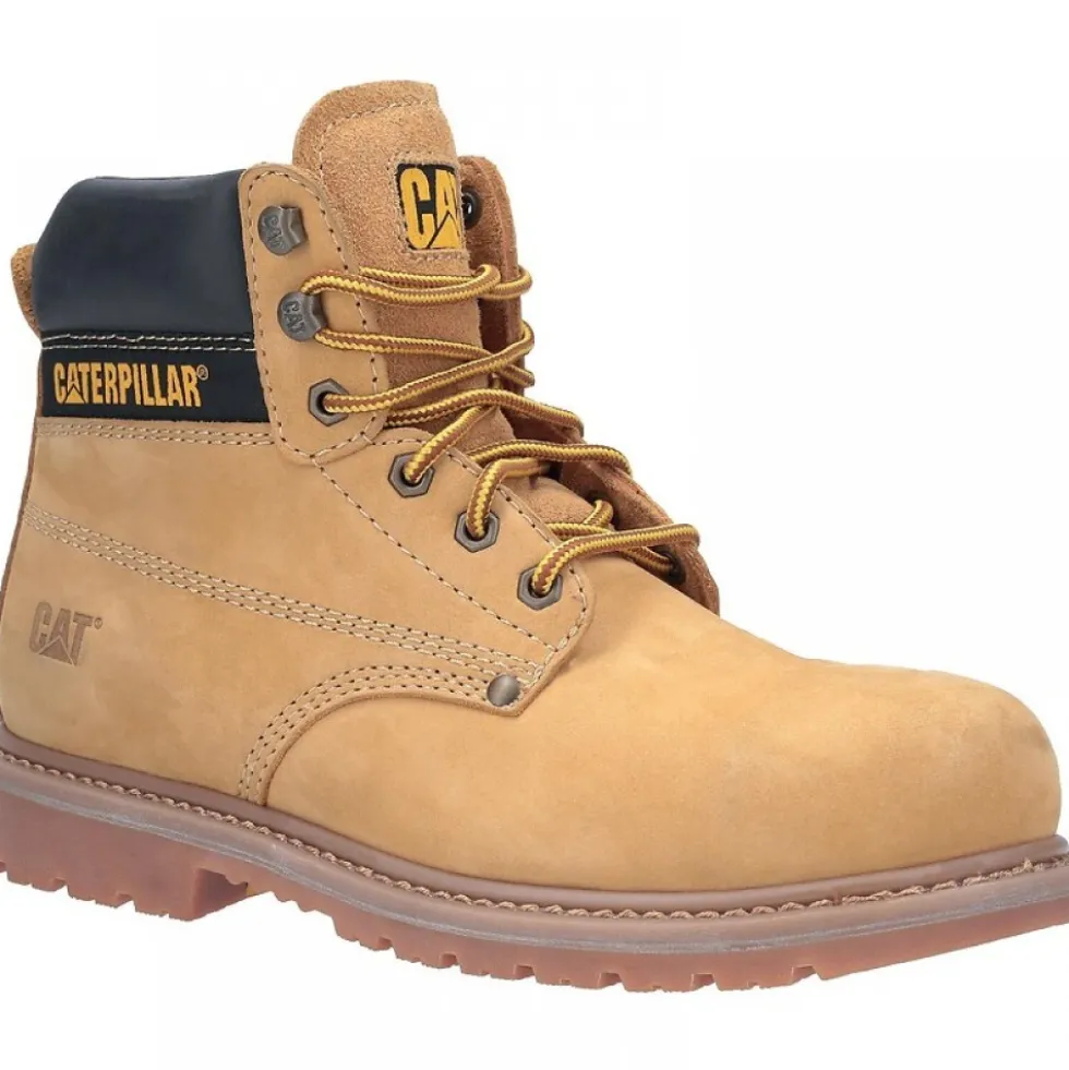 Chaussures de sécurité hautes Powerplant S3 HRO SRA - miel Caterpillar