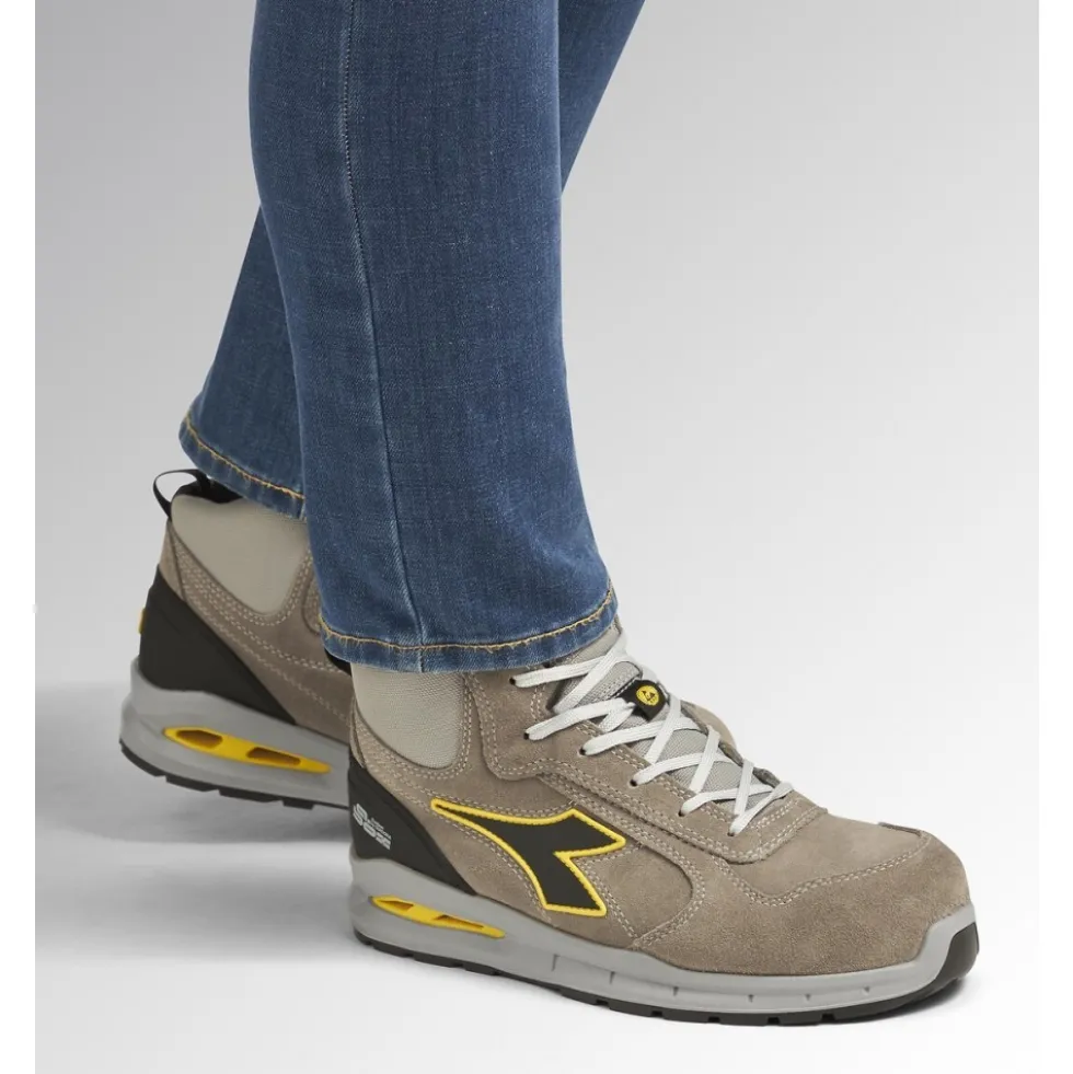 Chaussures de sécurité hautes RUN A.BOX S3S SR ESD - effet daim Diadora Utility