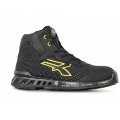 Chaussures hautes de sécurité JOE S3 CI SRC ESD - noir et jaune UPOWER