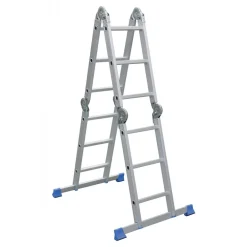 Échelle pliante articulée Artipli 4x3 échelons avec plateau TUBESCA