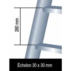 Échelle transformable aluminium 5,78m- 2 plans - Platinium TUBESCA