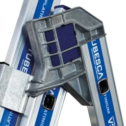 Échelle transformable aluminium 6,92m- 3 plans - 3 x 9 marches - Platinium TUBESCA
