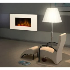 Cheminée décorative & design - chauffage 2000W - blanc - White Loft CHEMIN' ARTE