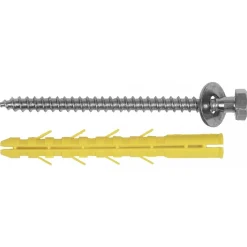 Cheville et tirefond pour sabot de charpente 12x130 mm - boîte de 25 ING FIXATIONS