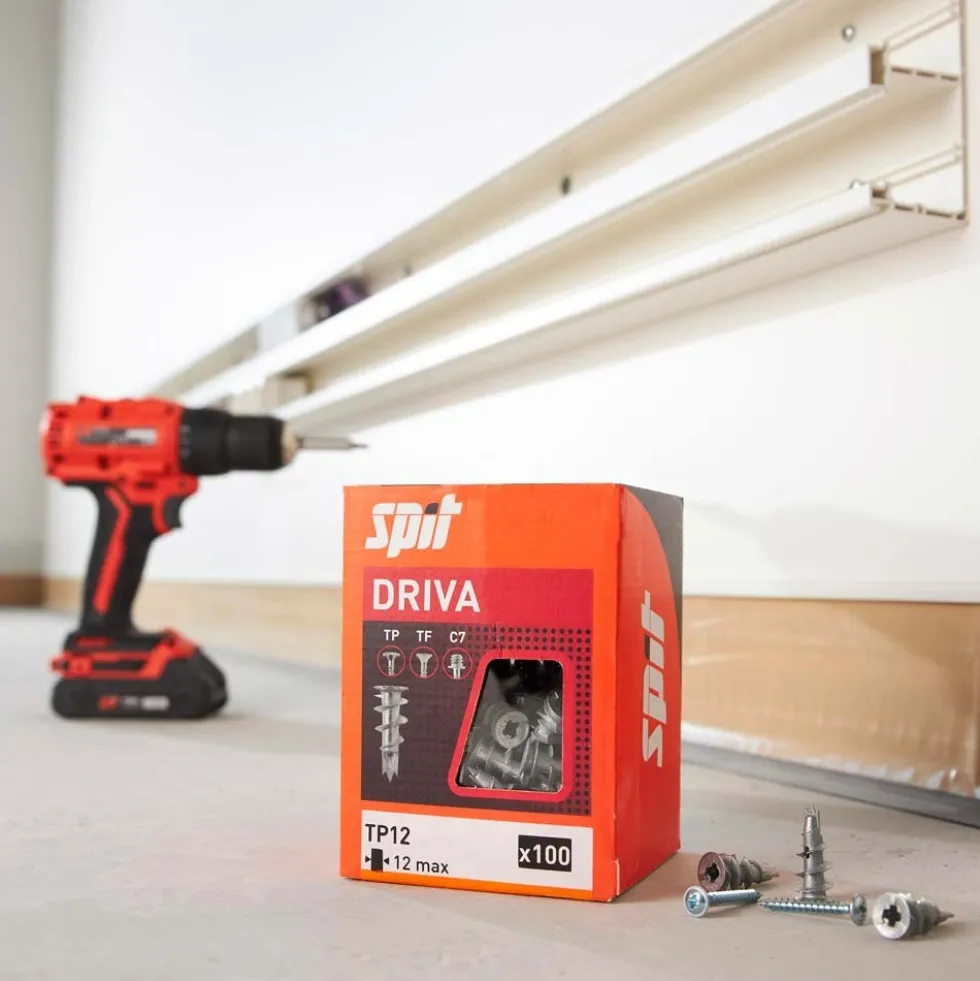Chevilles autoperceuses en zamak 31 x 13 mm - Driva SPIT