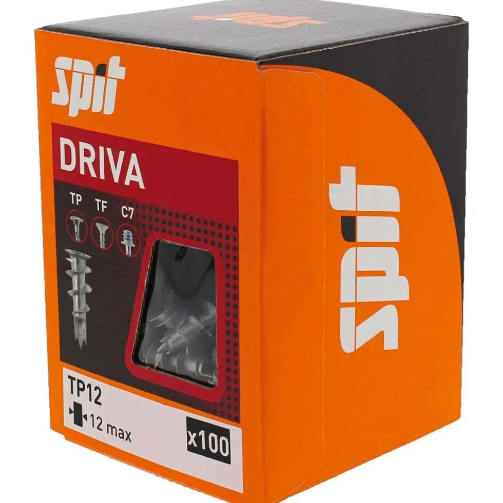 Chevilles autoperceuses en zamak 31 x 13 mm - Driva SPIT