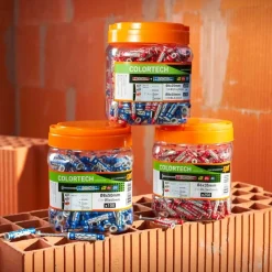 Chevilles universelles - haute performance - bidon de 300 - Colortech SPIT
