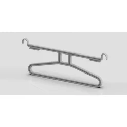 Cintre polyvalent pour penderie en nylon renforcé gris AMBOS