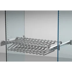 Cintre polyvalent pour penderie en nylon renforcé gris AMBOS