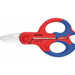 Ciseaux d'électricien Inox poignées bi-matière - 95 05 155 SB KNIPEX