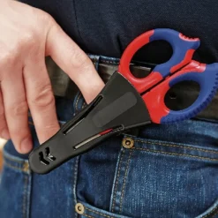 Ciseaux d'électricien Inox poignées bi-matière - 95 05 155 SB KNIPEX