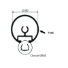 Closoir - pour main courante aluminium 540 S - 9040 RIVINOX