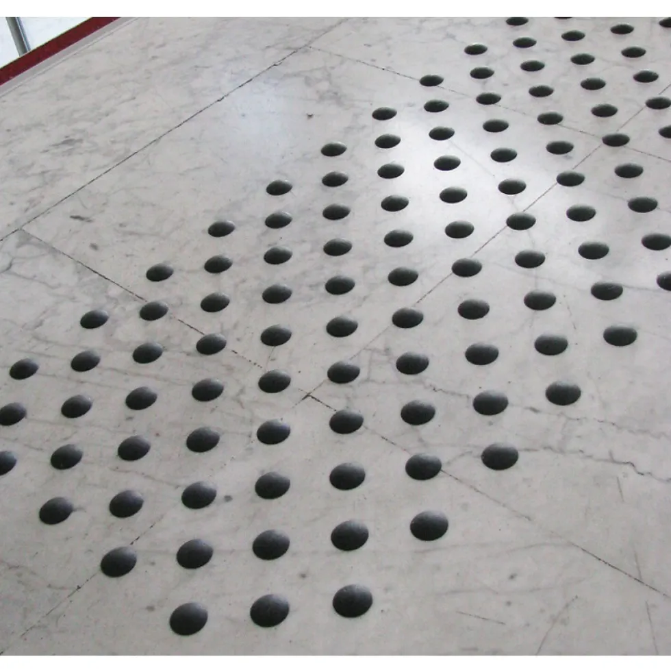 Clous podotactiles adhésifs DINAPLOT -usage intérieur -anthracite -150 DINAC