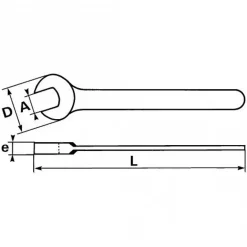 Clés à simple fourche puissante SAM OUTILLAGE