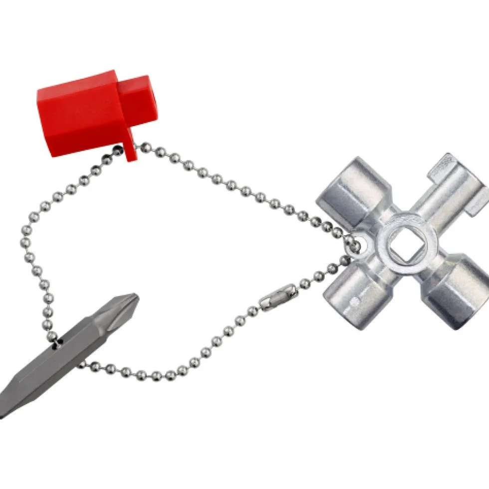 Clé universelle -armoires de commande -système de fermeture standard KNIPEX