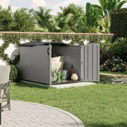Coffre de jardin polyéthylène Slidetop - 2,77 m³ - plancher inclus SUNCAST