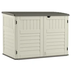 Coffre de jardin polyéthylène Stowaway - blanc - 1,98 m³ - plancher inclus SUNCAST