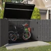 Coffre de jardin polyéthylène Stowaway - gris - 1,98 m³ - plancher inclus SUNCAST